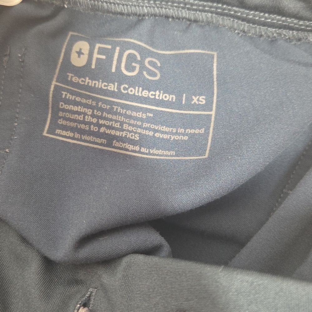 Figs ZAMORA Jogger Scrub Pants NAVY XS EUC Nurse Uniform Medical Comfort FADED - Picture 5 of 11